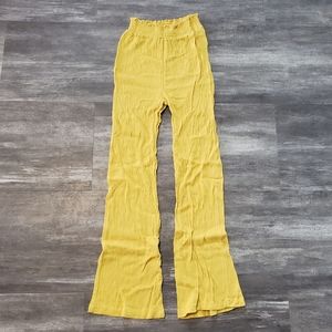Mustard High Waisted LoveTree Bikini Cover Up Pant